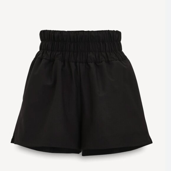 by Aylin Koenig Hight Waist Black Shorts with Elastic Waistband | Size: XS - Picture 2 of 6